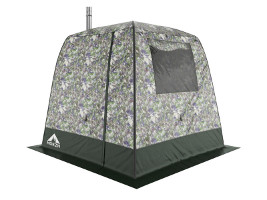 Camping sauna Morzh (Walrus) Light. The tent color is camouflage.