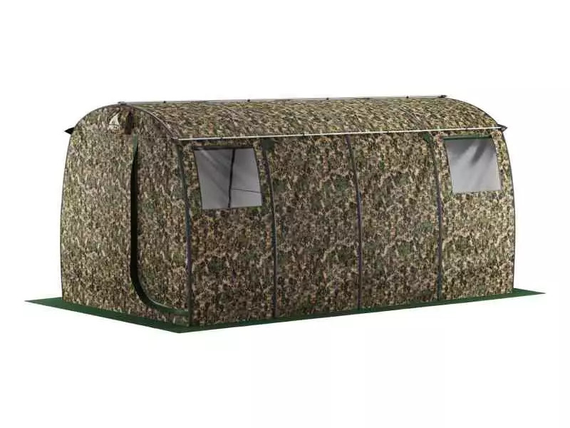 Camping sauna Morzh (Walrus) Max XL. The tent color is camouflage.