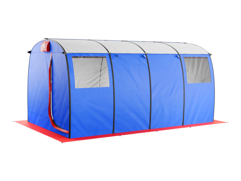 Camping sauna Morzh (Walrus) Max XL. The tent color is tricolor.