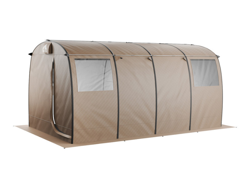 Camping sauna Morzh (Walrus) Max XL. The tent color is beige.