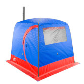 Camping sauna Morzh LUX XL (Walrus). The tent color is blue-red.